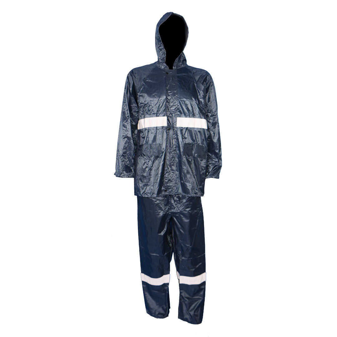 Pinnacle Navy Rubberised Rain Suit with Reflective – Pinnacle Shop