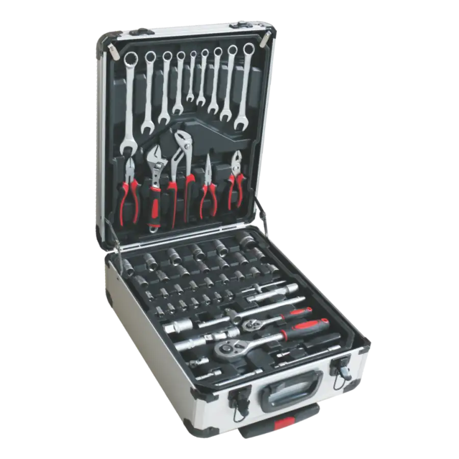 187 Piece Toolbox Set with Aluminium Case - Pinnacle Welding