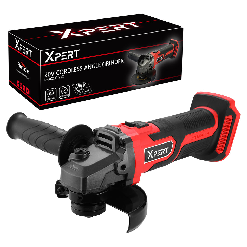 Cordless Angle Grinder Power Tool: Pinnacle 20V Cordless Electric Angle Grinder for Cutting, Polishing and Sanding(Battery&Charger not included)