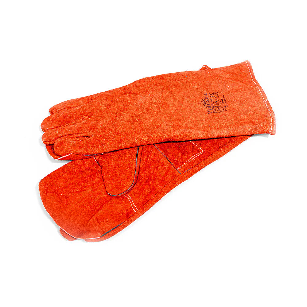 Pinnacle Welding Glove Red Heat Resistant - Kevlar Stitch Elbow 8
