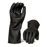 Black Industrial Rubber Glove Smooth Palm