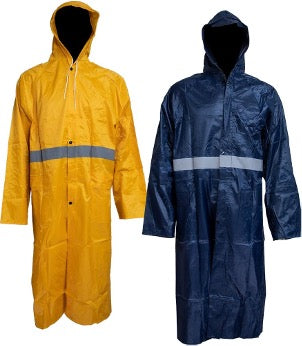Pinnacle PVC Reflective Rubberised Safety Rain Coat