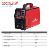 Pinnacle PROARC 250D MMA 160 Amp Welding Machine