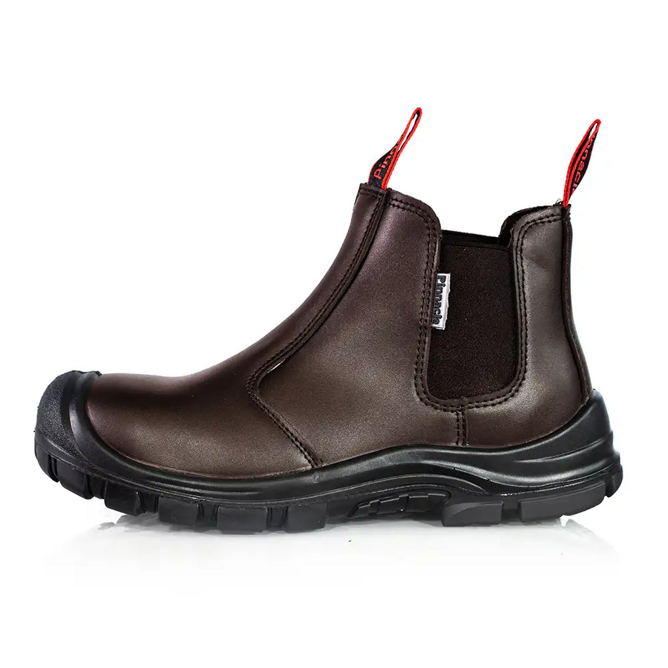 Pinnacle AUSTRA Safety Boots - Chelsea Black / Brown