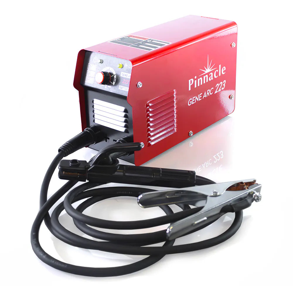 Pinnacle Welding Gene Arc 223 Welding Machine - 200 Amp Welder, Auto Welding Helmet & Carry Case