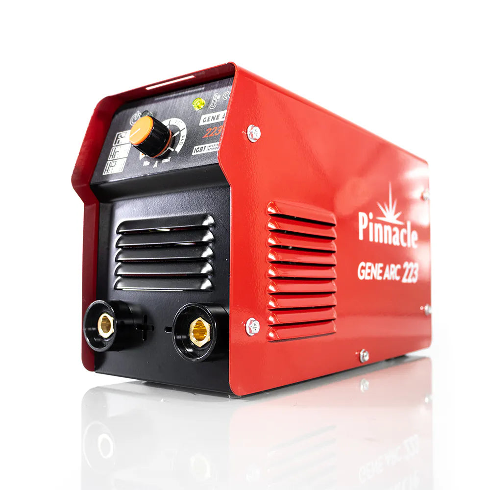 Pinnacle Welding Gene Arc 223 Welding Machine - 200 Amp Welder, Auto Welding Helmet & Carry Case