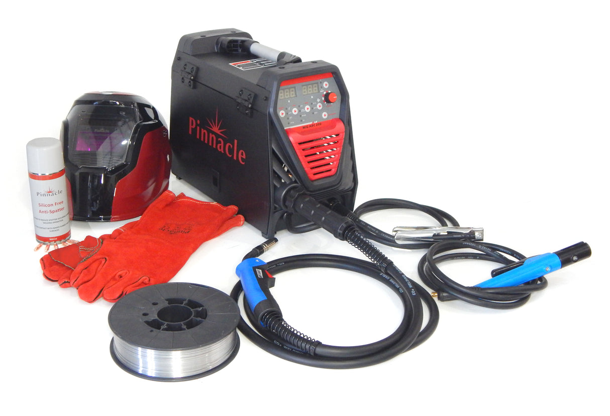 Pinnacle Welding MIGARC 200 Digital Gasless Welding Combo Kit