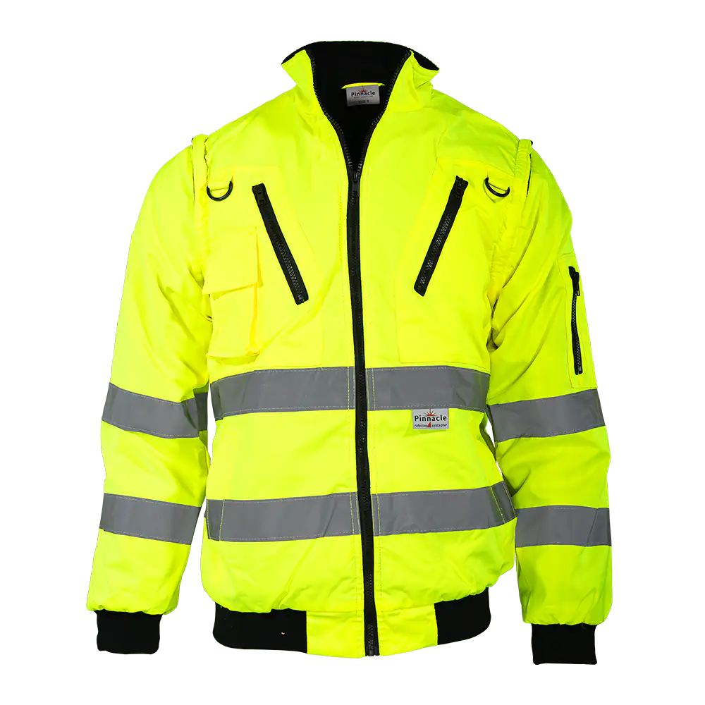 【りりり】SINGLE PEAKED LAPEL JACOAT Pinnacle Reflective Bunny Jacket - Lime