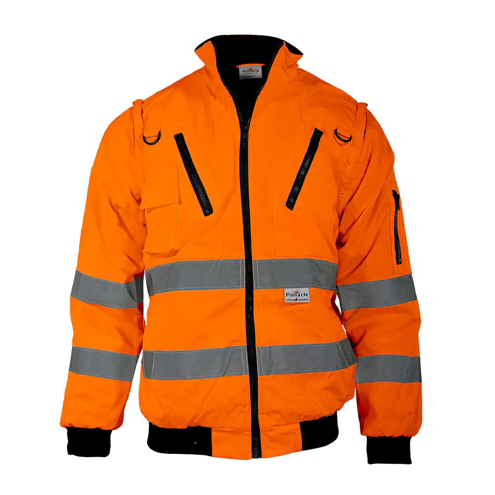 Pinnacle Reflective Bunny Jacket Orange