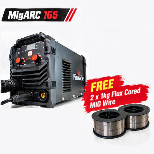 Pinnacle MIGARC 165 - 140 Amp Gasless MIG/MMA Welding Machine