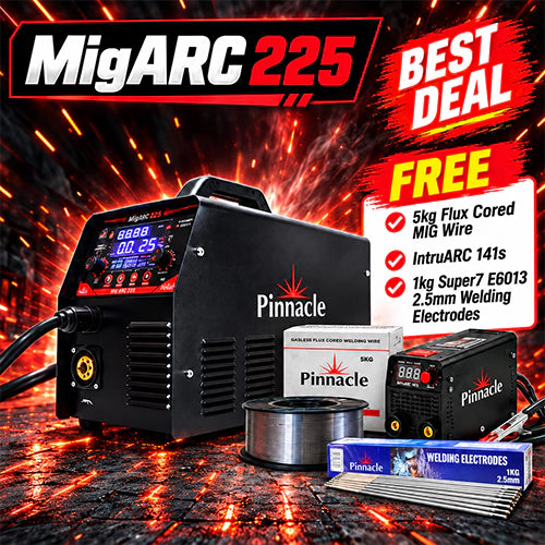 Pinnacle MIGARC 225 5kg/15kg Pulse MIG/ARC Welding Machine