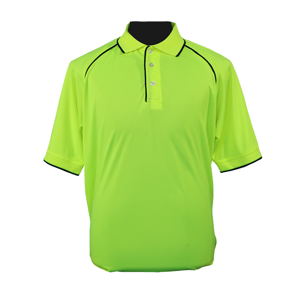 Pinnacle Hiviz Golf Shirt｜120g Micromesh