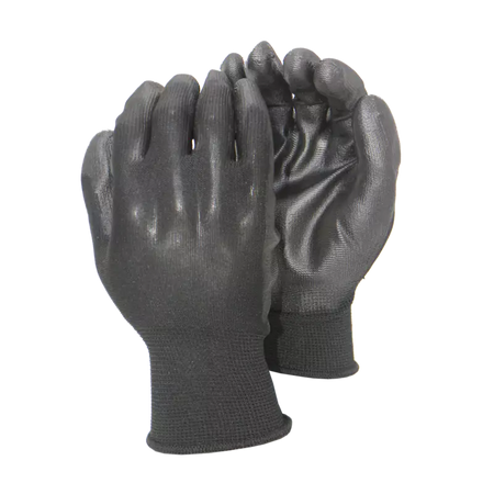 Pinnacle PU Palm Coated Glove - Black and White, Ultra-Thin, EN388 4131 Compliant.