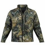 Pinnacle camo softshell windbreaker jacket front view