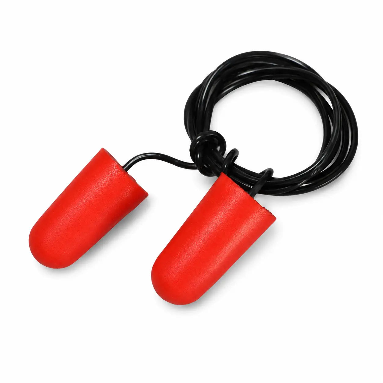 Front view of Pinnacle Extreme Disposable Corded Earplugs
