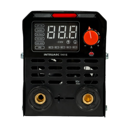 Front view of Pinnacle IntruARC 141 140Amp portable inverter welding machine