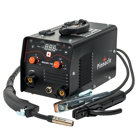 Pinnacle MIGARC 145 gasless MIG welding machine with accessories included in the package