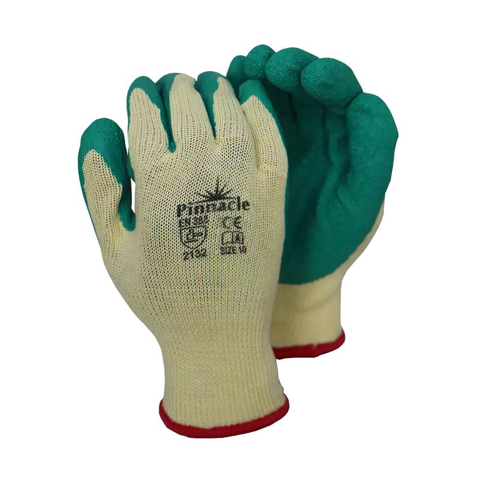 Pinnacle Progrip Rubber Coated Gripper Glove Crinkle Palm