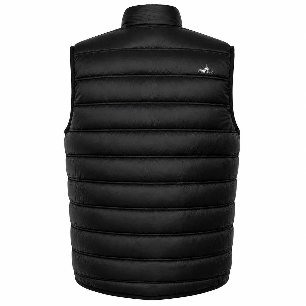 Pinnacle puffer body warmervest black back view