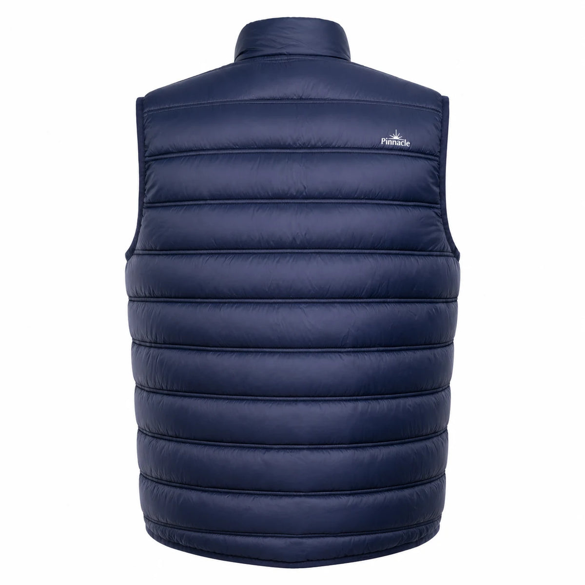 Pinnacle puffer body warmervest navy back view