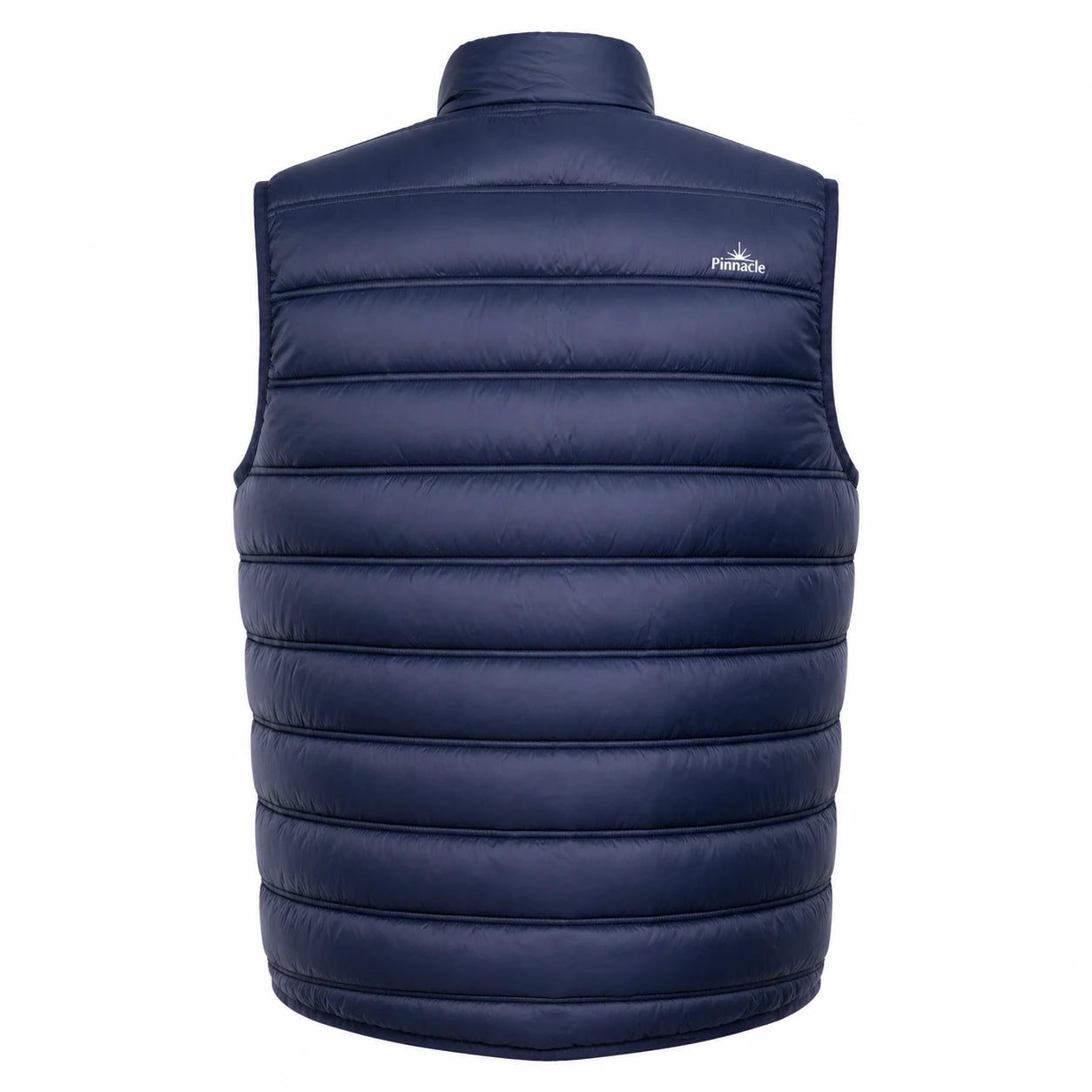 Pinnacle puffer body warmervest navy back view