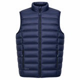 Pinnacle puffer body warmervest navy front view