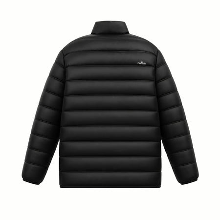 Pinnacle puffer jacket black back view