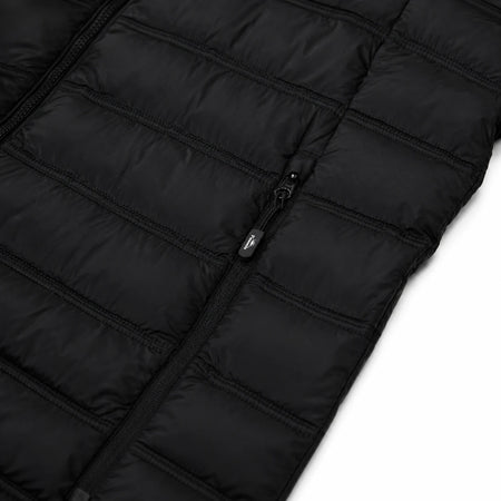 Pinnacle puffer jacket fatigue stone angled front view