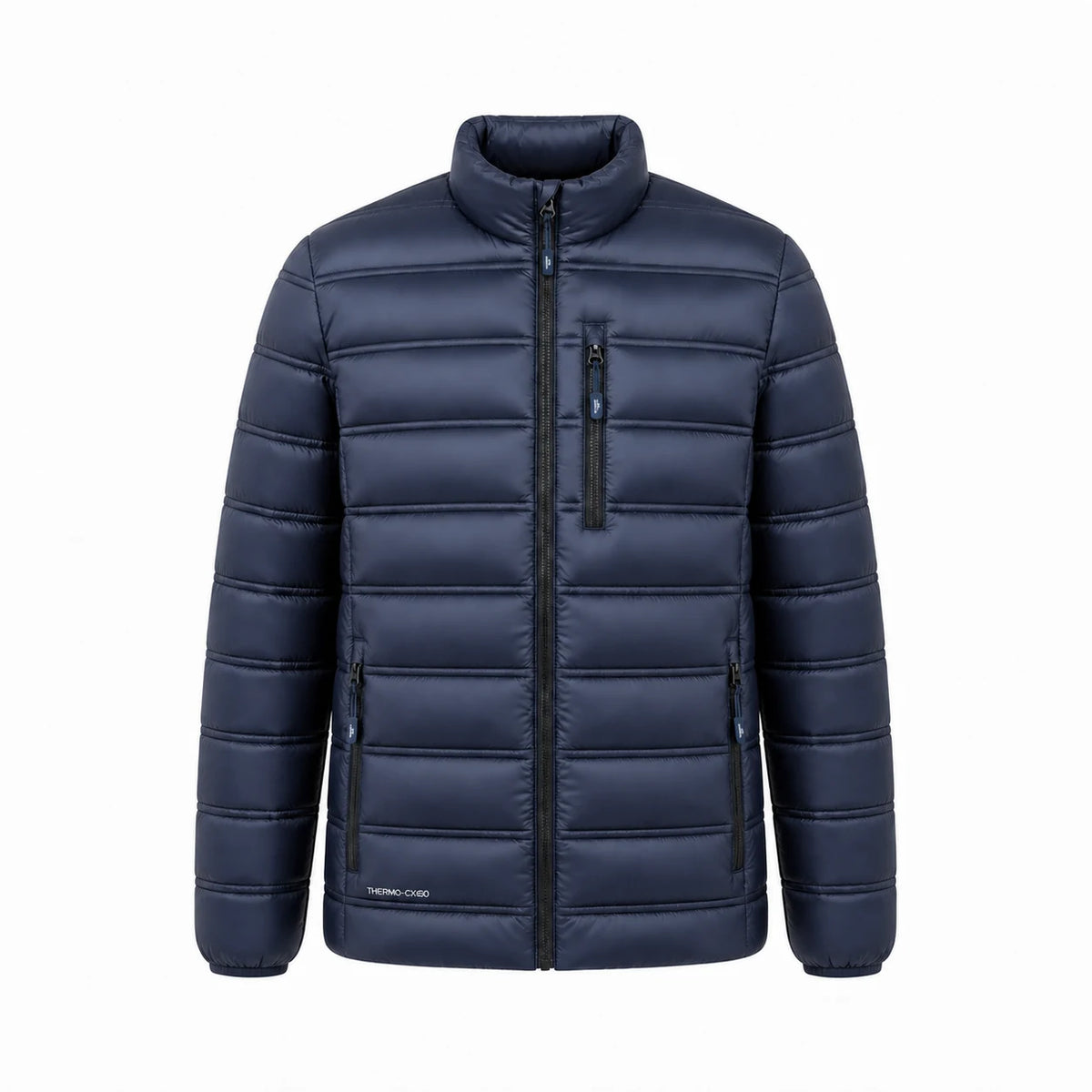 Pinnacle puffer jacket navy front view