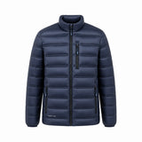 Pinnacle puffer jacket navy front view