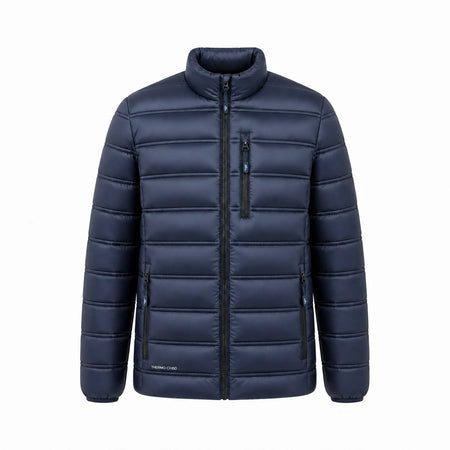 Pinnacle puffer jacket navy front view