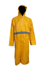 Pinnacle PVC Reflective Rubberised Safety Rain Coat
