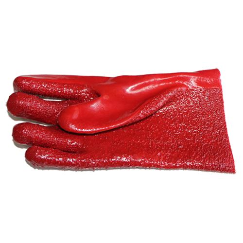 Pinnacle PVC Red Rough Palm Open Cuff Gloves