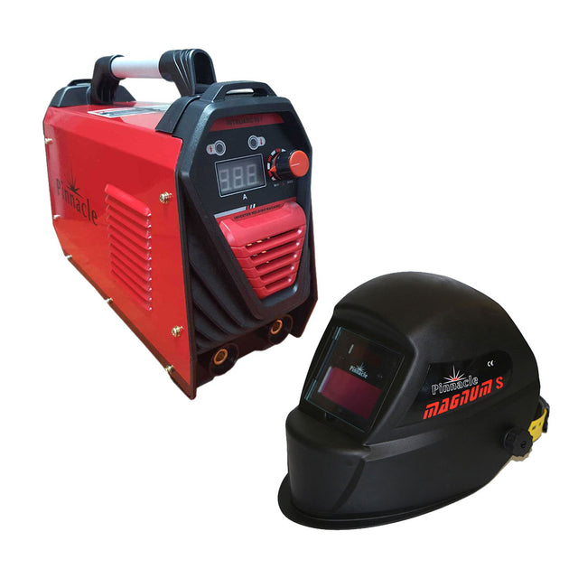 Pinnacle Welding Intruarc 161 Welding Machine & Magnum S Welding Helmet, Welding Machine Combo