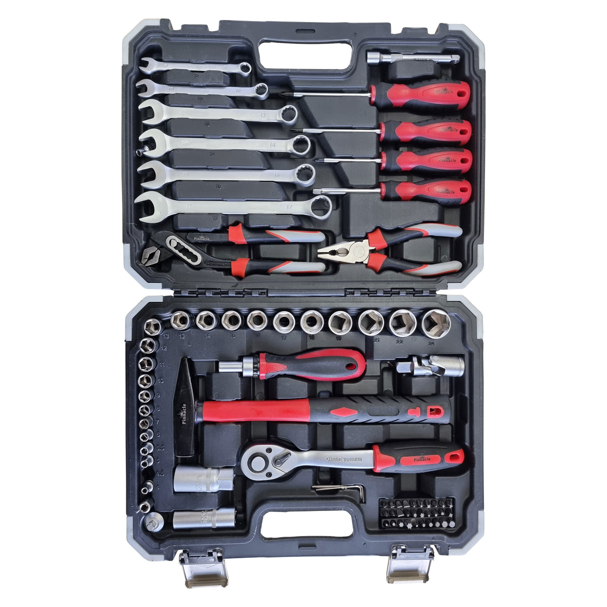 75 Piece Toolbox Set with Plastic Carry Case - Pinnacle Welding