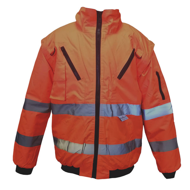 Pinnacle Reflective Bunny Jacket Orange