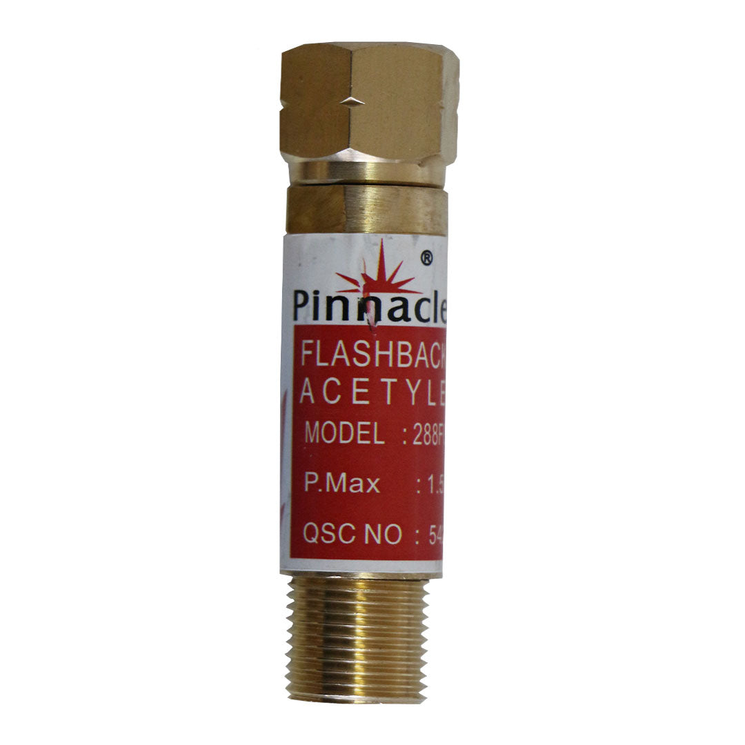 Flashback Arrester (Acetylene Regulator) Brass - Safety Component for Acetylene Regulator