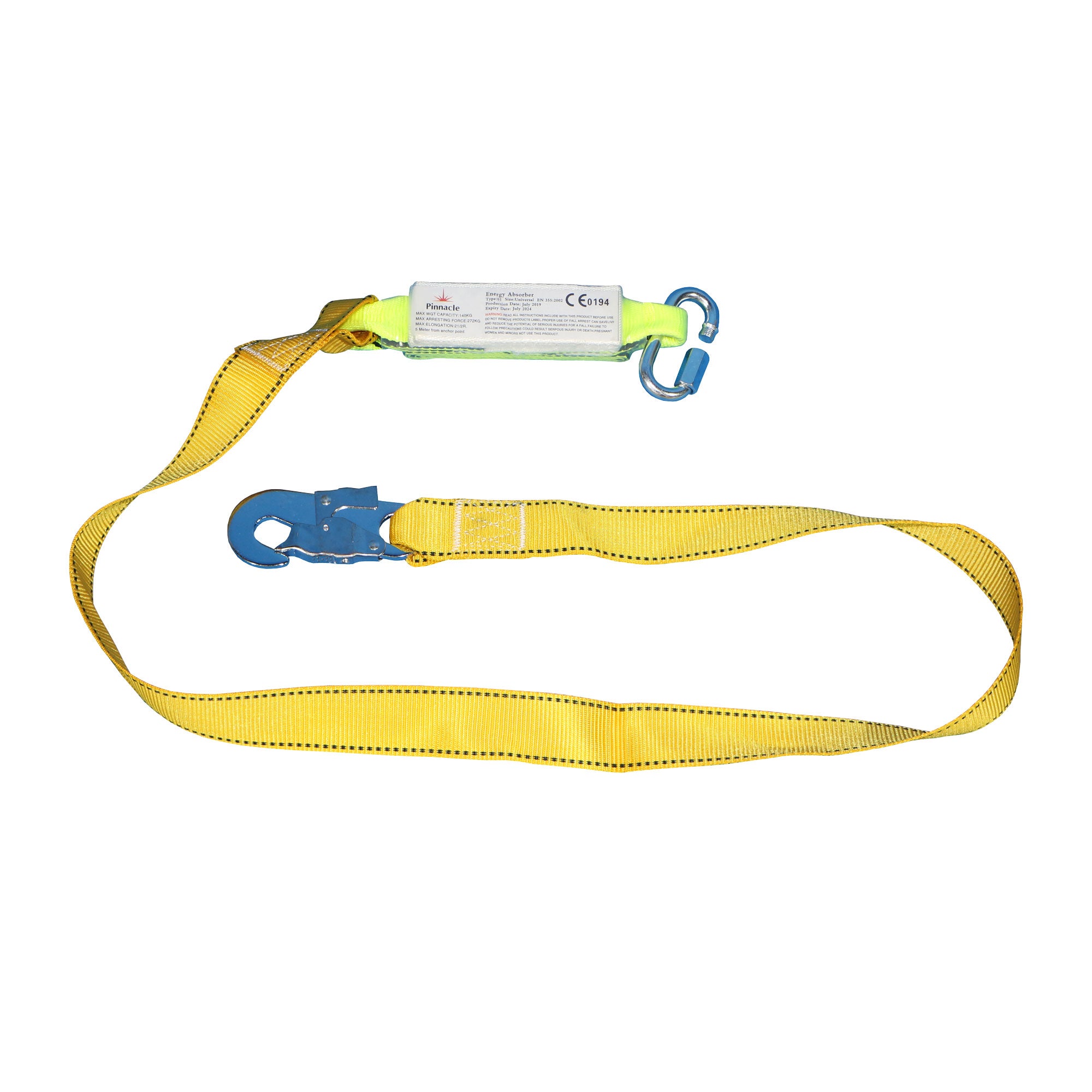 Single lanyard with Shock Absorber & Snap Hook