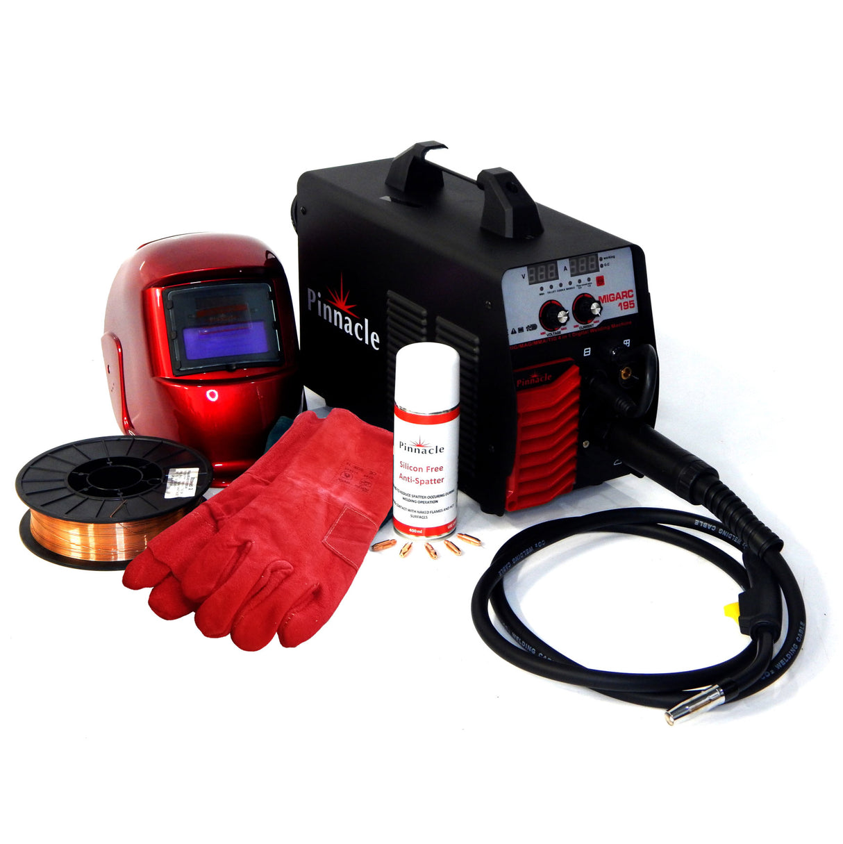 Pinnacle Welding MIGARC 195 Gas MIG Welding Machine Combo