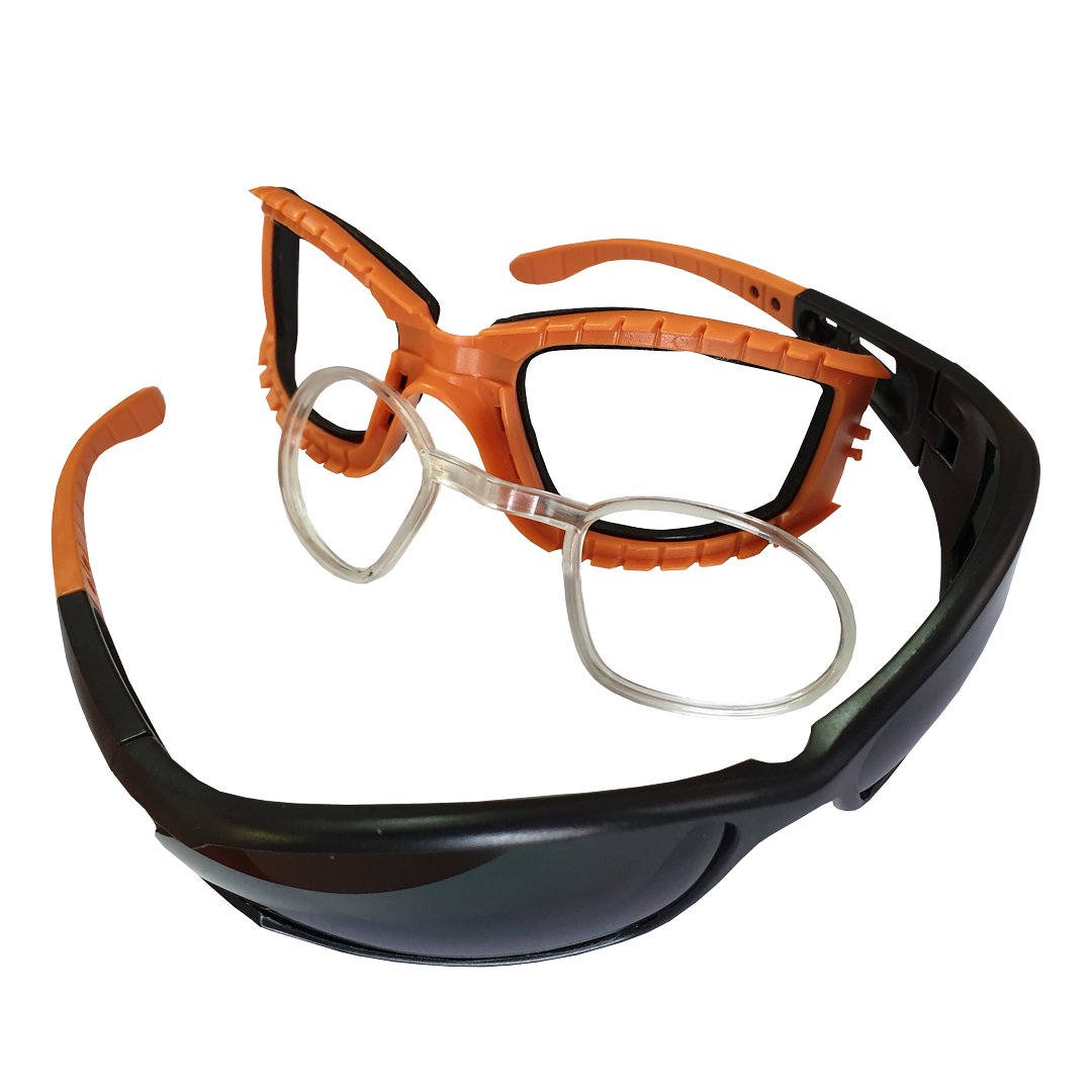 Spoggle Goggles Pinnacle Safety Glasses Spoggle Dual Arm Pieces - Grey