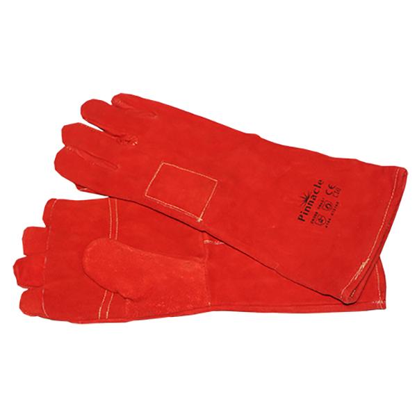 Pinnacle Welding Glove Red Heat Resistant - Kevlar Stitch Elbow 8" (200mm)